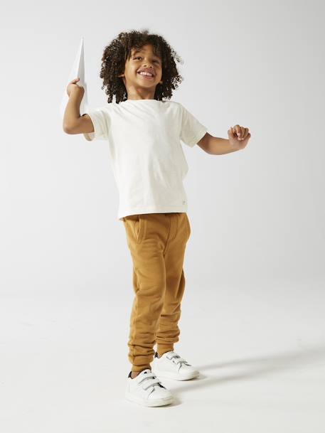 Joggingbroek van molton jongens dennen+donker leisteenblauw+gemêleerd zwart+grijs+marineblauw, gechineerd+middenblauw+oker+zwart - vertbaudet enfant 