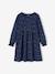 Meisjesfeestjurk met glanzende sterrenprint marineblauw+rood - vertbaudet enfant 