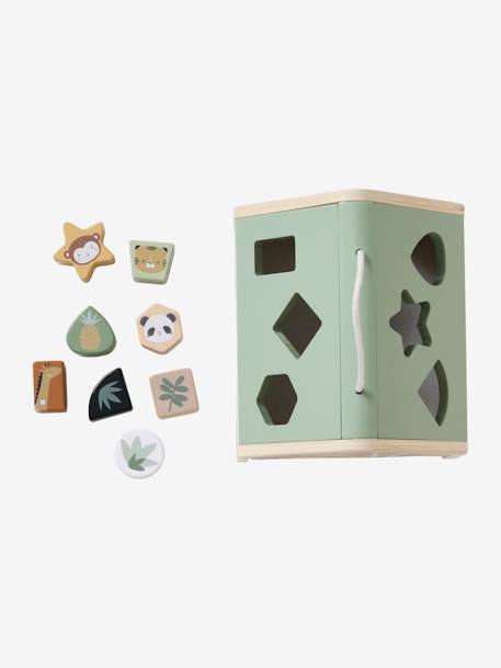 Huis van houten vormpjes groen - vertbaudet enfant 