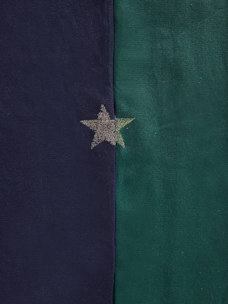 Set van 2 sterren-maillots van polyamide meisje groen - vertbaudet enfant 