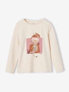 Meisje-T-shirt, souspull-T-shirt motief "Egerie" (muze) meisjes lange mouwen