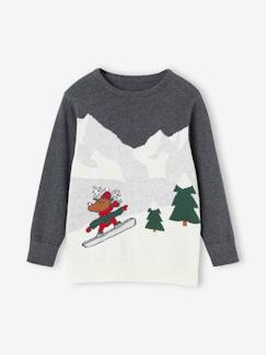 Jongens-Trui, vest, sweater-Trui-Kersttrui voor jongens met grappig landschap