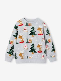 Kerstsweater voor jongens met leuke print  - vertbaudet enfant