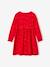 Meisjesfeestjurk met glanzende sterrenprint marineblauw+rood - vertbaudet enfant 