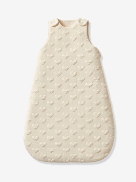 Personaliseerbare trappelzak jacquard beige+lichtroze - vertbaudet enfant 