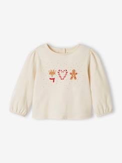 -Kerstshirt voor baby's met lange mouwen