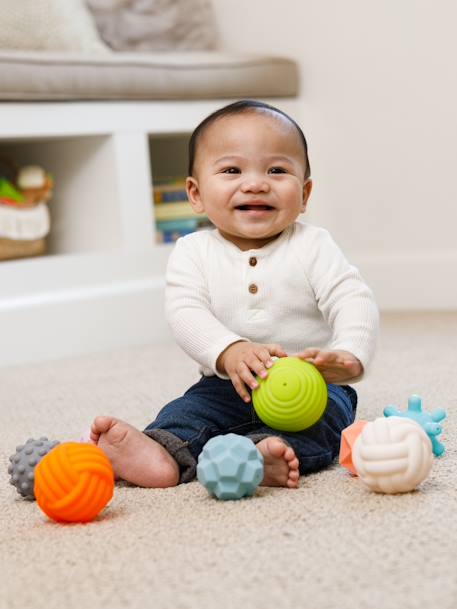 Set van 8 sensorische ballen INFANTINO meerkleurig - vertbaudet enfant 