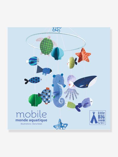 Papieren mobiel Oceaan - DJECO blauw - vertbaudet enfant 