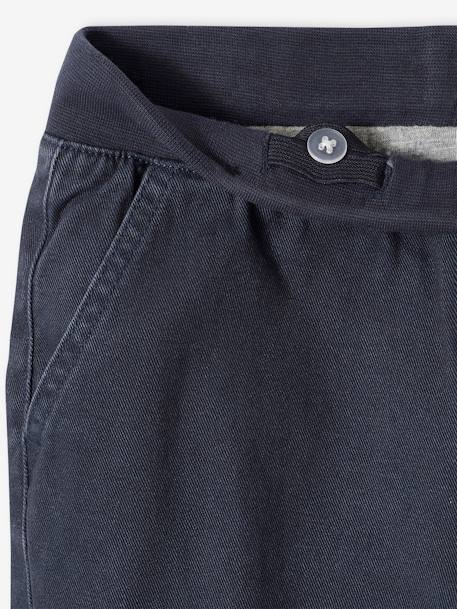 Gevoerde battlebroek voor jongens, eenvoudig aan te trekken kaki+nachtblauw - vertbaudet enfant 