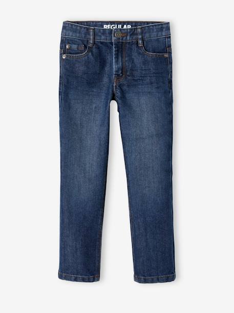 Onverwoestbare rechte jeans jongens denim stone+onbewerkt denim - vertbaudet enfant 