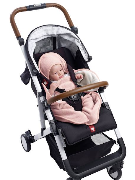 Deken BEABA Babynomade® met fleece voering roze (poederkleur) - vertbaudet enfant 