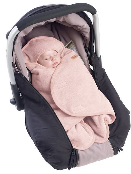 Deken BEABA Babynomade® met fleece voering roze (poederkleur) - vertbaudet enfant 