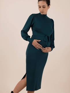 -Trui-jurk voor zwangere vrouwen van fijn tricot Irina Ls ENVIE DE FRAISE