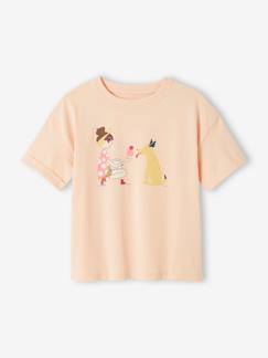 Pop t-shirt met korte mouwen met omslag voor meisjes  - vertbaudet enfant