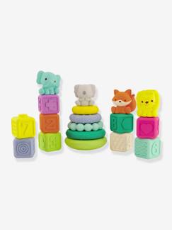 Speelgoed-Eerste levensjaren-Eerste speelgoed-Koffer met 20 stapelbare sensorische objecten - INFANTINO