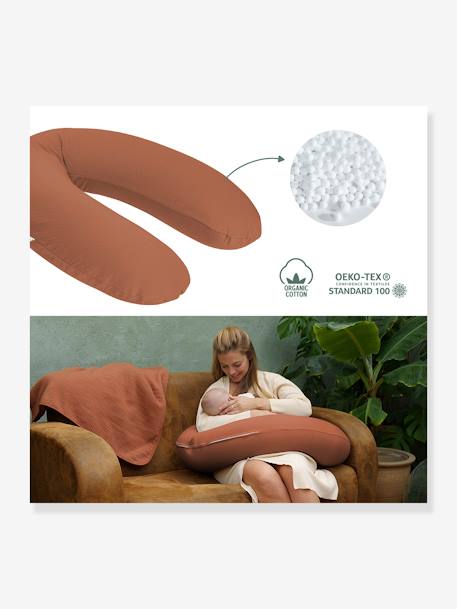 Zwangerschaps- en borstvoedingskussen DOOMOO Buddy beige+ETHNIC PETROL+groen+RISOTTO TAUPE+terracotta - vertbaudet enfant 
