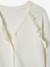 Meisjesvest met ruches ecru+goudbeige+groen - vertbaudet enfant 
