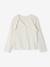 Meisjesvest met ruches ecru+goudbeige+groen - vertbaudet enfant 
