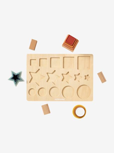 Houten en siliconen vormplaat wit - vertbaudet enfant 