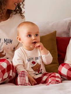 Baby-Pyjama, surpyjama-Babypyjama voor familiecapsulecollectie Kerstmis