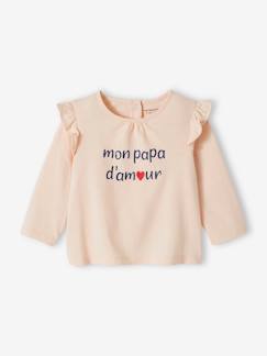 Babyshirt met opschrift van biologisch katoen  - vertbaudet enfant