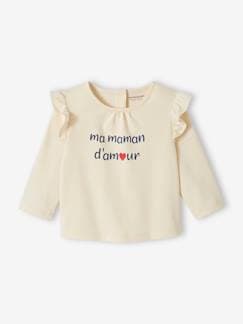 -Babyshirt met opschrift van biologisch katoen