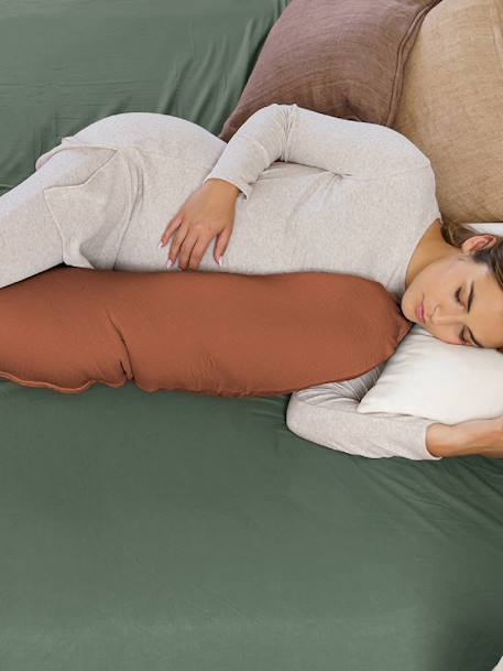 Zwangerschaps- en borstvoedingskussen DOOMOO Buddy beige+ETHNIC PETROL+groen+RISOTTO TAUPE+terracotta - vertbaudet enfant 