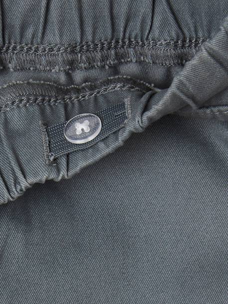 Jongensbroek battle eenvoudig aan te trekken donkerkaki+hazelnoot+ijsblauw+taupe - vertbaudet enfant 