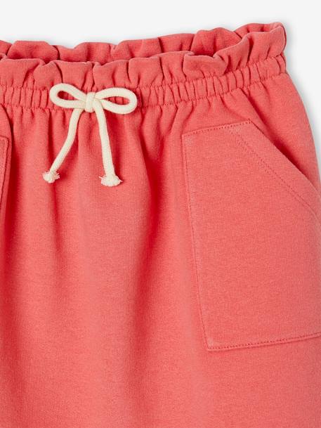 Fleece rok voor meisjes chambrayblauw+groen, gestreept+rood - vertbaudet enfant 