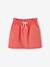 Fleece rok voor meisjes chambrayblauw+groen, gestreept+rood - vertbaudet enfant 