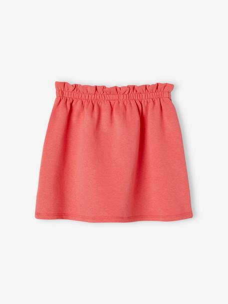 Fleece rok voor meisjes chambrayblauw+groen, gestreept+rood - vertbaudet enfant 