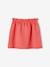 Fleece rok voor meisjes chambrayblauw+groen, gestreept+rood - vertbaudet enfant 