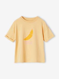 Meisje-T-shirt, souspull-Pop t-shirt met korte mouwen met omslag voor meisjes