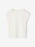 Effen Basics meisjesshirt met korte mouwen blauwgroen+ecru+marineblauw+snoepjesroze - vertbaudet enfant 