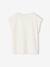 Effen Basics meisjesshirt met korte mouwen blauwgroen+ecru+marineblauw+snoepjesroze - vertbaudet enfant 