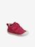 Soepele leren laarsjes voor de eerste stapjes van baby's bordeauxrood+fuchsia+goud+lichtgeel+marineblauw+rozen - vertbaudet enfant 