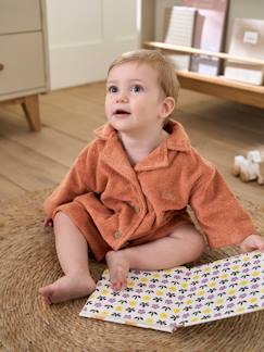 Baby-Gepersonaliseerde badjas voor baby's met gerecycled katoenen blouse