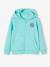 Jongenssweater met rits en capuchon Basics gemêleerd wit+okergeel+pecannoot+rood+turquoiseblauw - vertbaudet enfant 