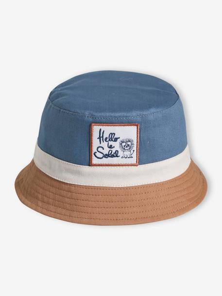 Colorblock muts babyjongens blauw+saliegroen - vertbaudet enfant 