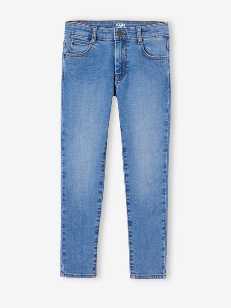 Slim fit jongensjeans Morphologik 'waterless' heupomtrek MEDIUM DENIM DONKERGRIJS+denimgrijs+double stone+RUW DENIM+STONE+zwart denim - vertbaudet enfant 