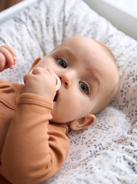 Verschoningsmatras VERTBAUDET Leeuwen welp beige, bedrukt+ecru+groen, bedrukt+WIT GEDRUKTE - vertbaudet enfant 