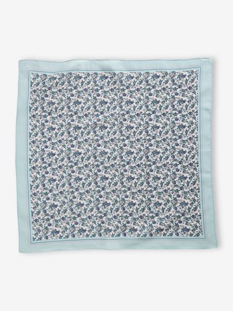 Sjaal met bloemenprint voor meisjes groen - vertbaudet enfant 