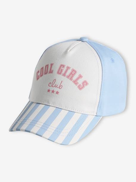 Meisjespet 'Cool Girls Club' blauw, gestreept - vertbaudet enfant 