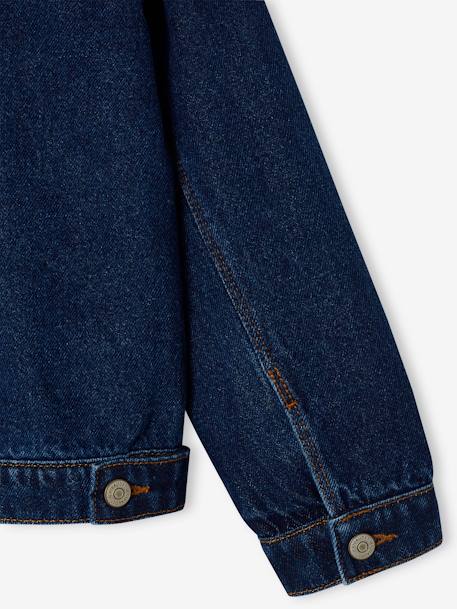 Spijkerjas in 'worker'-stijl meisjes jeansblauw - vertbaudet enfant 