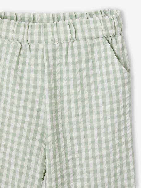 Meisjesset blouse + 7/8e broek saliegroen - vertbaudet enfant 