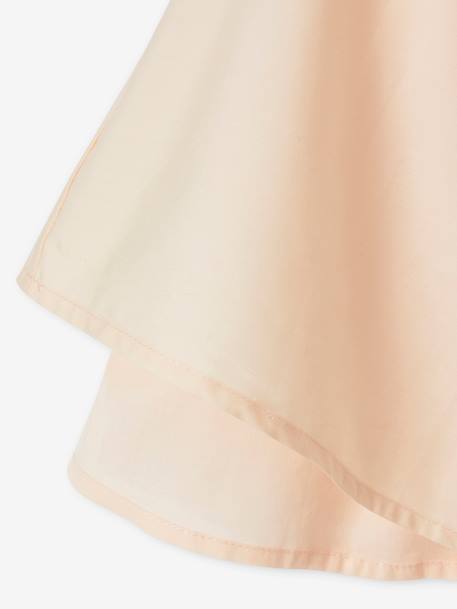 Formele jurk met 2-in-1 effect in macramé voor meisjes ivoor+nude - vertbaudet enfant 