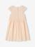 Formele jurk met 2-in-1 effect in macramé voor meisjes ivoor+nude - vertbaudet enfant 