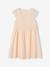 Formele jurk met 2-in-1 effect in macramé voor meisjes ivoor+nude - vertbaudet enfant 