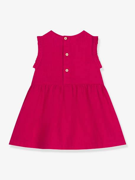 Mouwloze linnen jurk PETIT BATEAU rood - vertbaudet enfant 