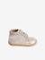 Soepele leren laarsjes voor baby's eerste stapjes 6509+iriserend beige+kameel - vertbaudet enfant 